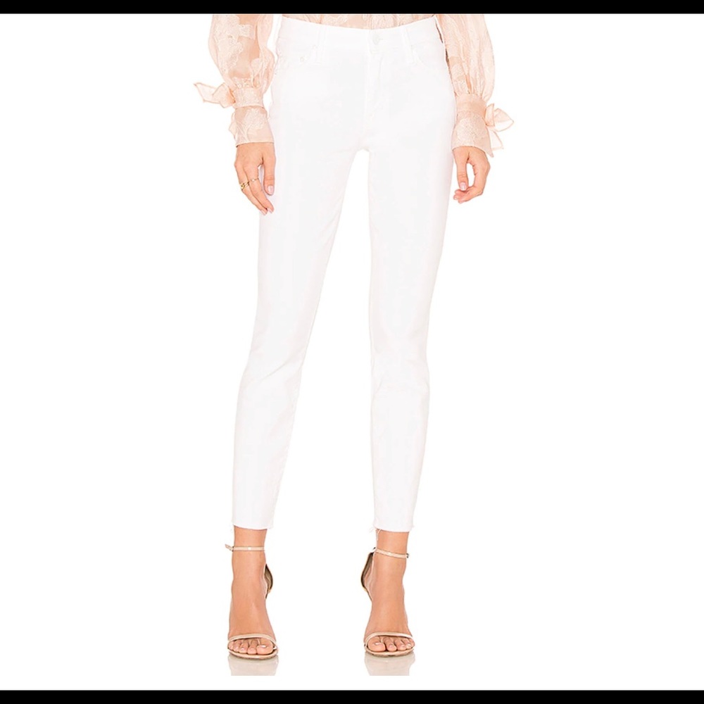 Mother the Looker Ankle Fray Glass Slipper Jeans